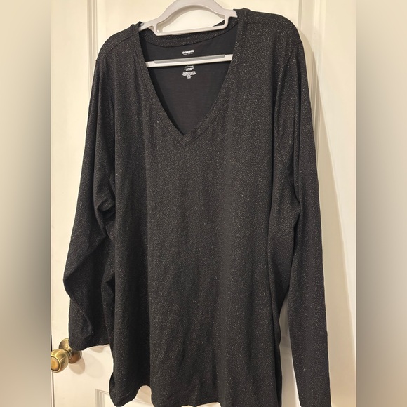 Sonoma Glitter tshirt 3X EUC long sleeve glitter - Picture 6 of 7